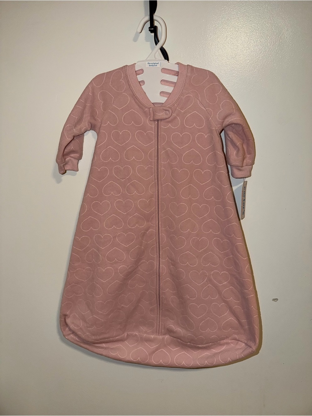 Carter's Dusty Pink Heart-Print Sleep Sack